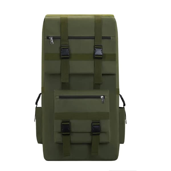 120L Taktisk Rygsæk, Holdbart Nylon, Regncover Inkluderet,Grøn