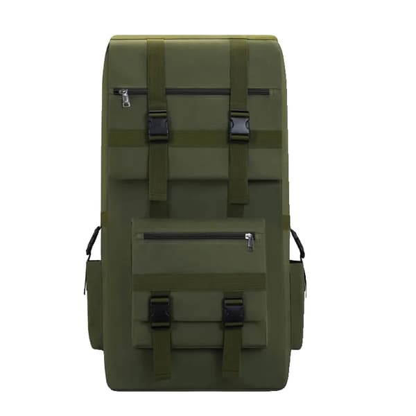 120L Taktisk Rygsæk, Holdbart Nylon, Regncover Inkluderet,Grøn