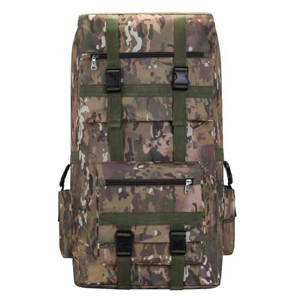 120L Taktisk Ryggsäck, Hållbar Nylon, Regnskydd Inkluderat,kamouflage