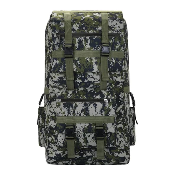 120L Taktisk Rygsæk, Holdbart Nylon, Regncover Inkluderet,digital camouflage