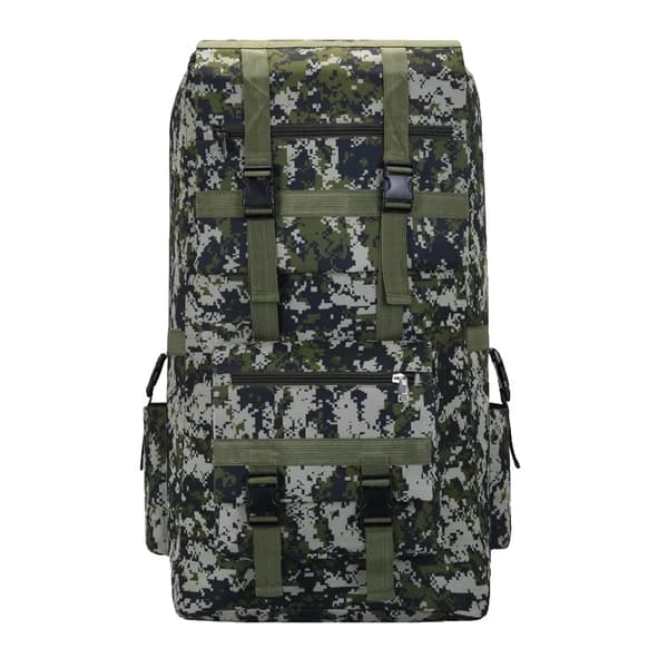 120L Taktisk Rygsæk, Holdbart Nylon, Regncover Inkluderet,digital camouflage