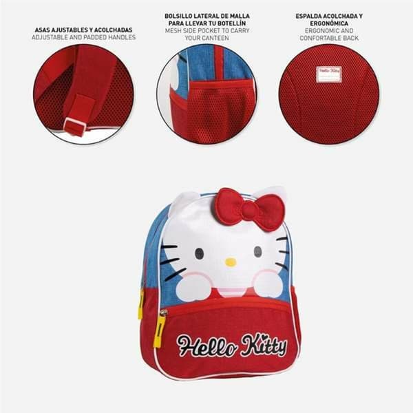 Koululaukku Hello Kitty Sininen