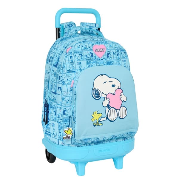 Koululaukku Snoopy Love Sininen 33 x 45 x 22 cm