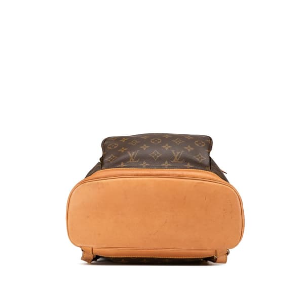 Pre-owned Louis Vuitton Monogram Montsouris MM Brown