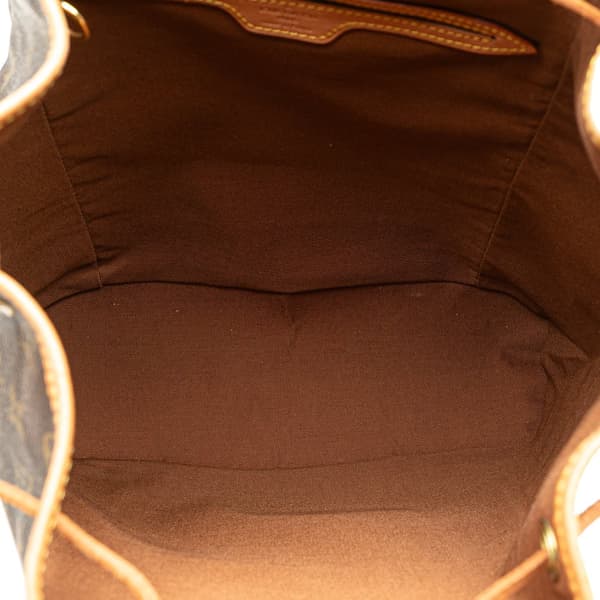 Pre-owned Louis Vuitton Monogram Montsouris MM Brown