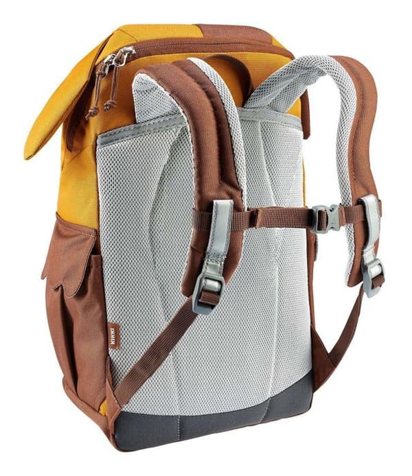 deuter Ryggsäck i mörkgul och brun för pojkar och flickor - Nytt logo Kikki Ryggsäck Maple - Umbra 288544