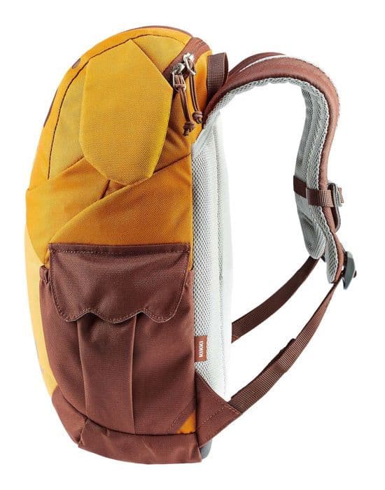 deuter Ryggsäck i mörkgul och brun för pojkar och flickor - Nytt logo Kikki Ryggsäck Maple - Umbra 288544