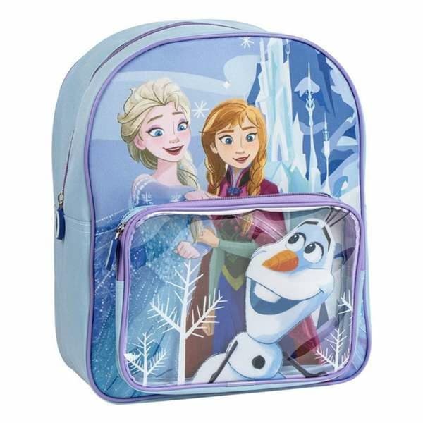Skoletaske Frozen Blå