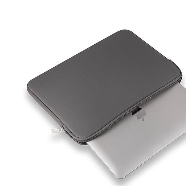 Laptopsleeve 14" – grå, stänkskyddad neoprenväska