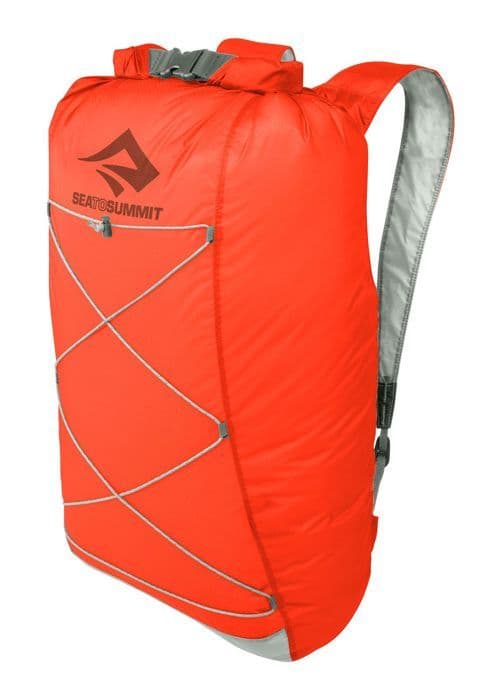 Ryggsäck - Sea to Summit - Ultra-Sil Dry Day Pack 22L - Röd/Grå - Fällbar - Vattentålig