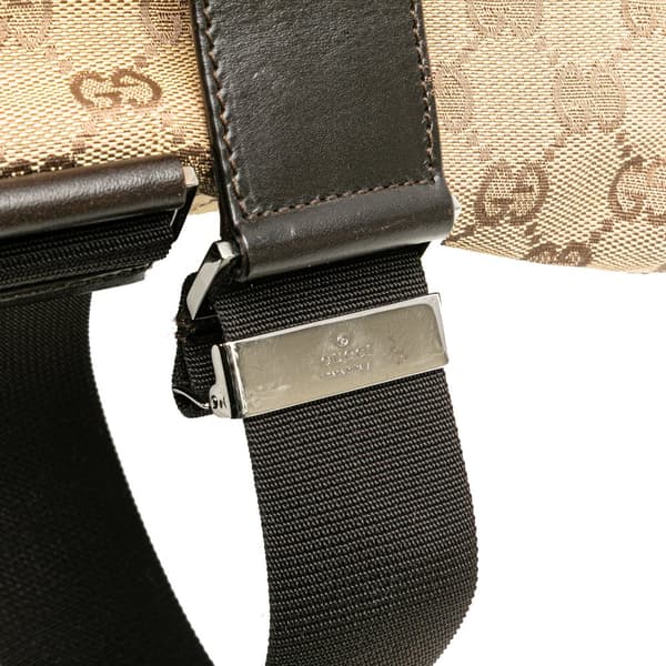 Pre-owned Gucci GG Canvas Jackie Backpack Brown