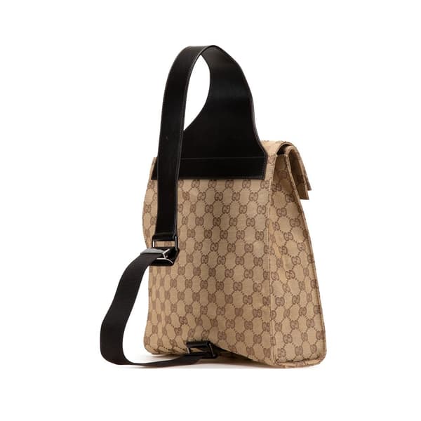 Pre-owned Gucci GG Canvas Jackie Backpack Brown