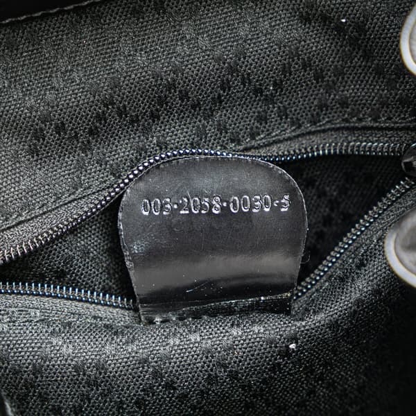 Pre-owned Gucci Mini Bamboo Nylon Backpack Black