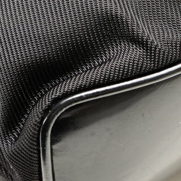 Pre-owned Gucci Mini Bamboo Nylon Backpack Black