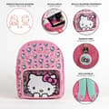 Miniatyrbild 4 av 9: Skolryggsäck Hello Kitty Rosa 25 x 31 x 14 cm