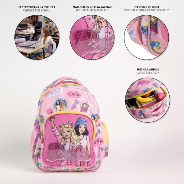 Skoletaske Barbie Fuchsia 34 x 5,5 x 44 cm