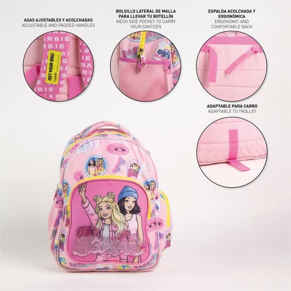 Skoletaske Barbie Fuchsia 34 x 5,5 x 44 cm