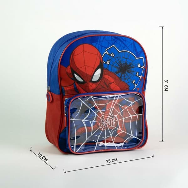 Skoletaske Spider-Man Mørkeblå 25 x 31 x 14 cm