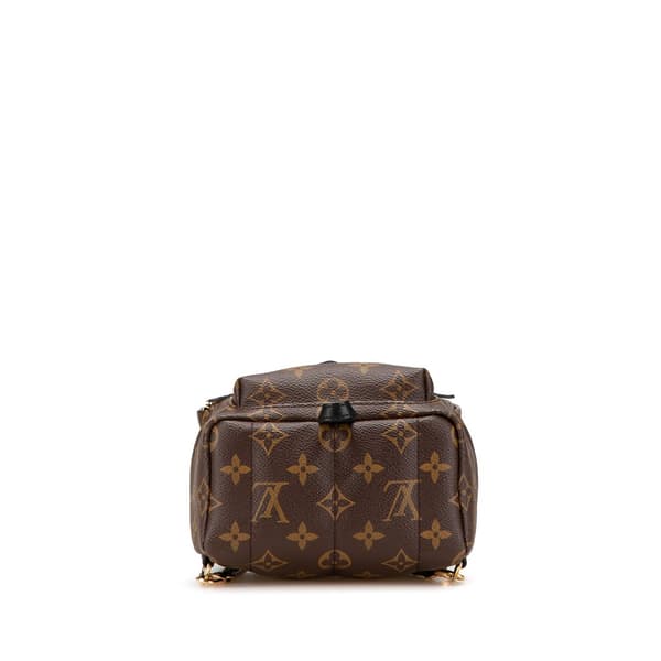 Pre-owned Louis Vuitton Monogram Mini Palm Springs Brown