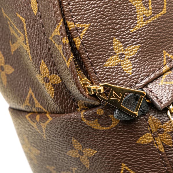 Pre-owned Louis Vuitton Monogram Mini Palm Springs Brown