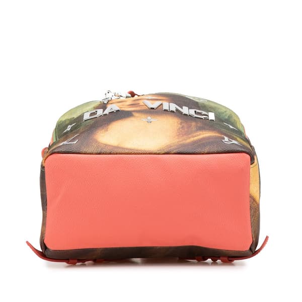 Pre-owned Louis Vuitton Jeff Koons Masters Collection Da Vinci Palm Springs Backpack Brown
