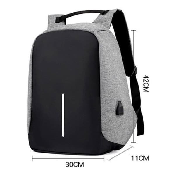 TD® Stöldskyddsryggsäck Kompakt inbyggd USB-laddare och flera funktioner USB-laddningsfickor elektronisk enhet telefoner