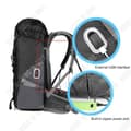 Miniatyrbild 2 av 4: TD® Sports Ryggsäck USB Laddning Rese Vandring Ryggsäck Utomhuscamping Andas Vattentät Slitstark Bergsbestigningsväska
