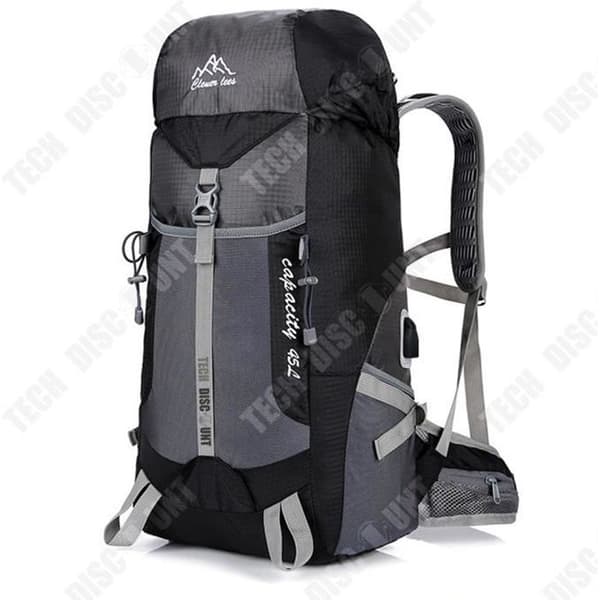 TD® Sports Ryggsäck USB Laddning Rese Vandring Ryggsäck Utomhuscamping Andas Vattentät Slitstark Bergsbestigningsväska