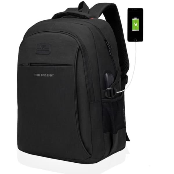 TD® MATEIN Laptop Ryggsäck 15,6 Inch Men Funktionell Laptop Ryggsäck med USB Laddningsport Vattentät Anti