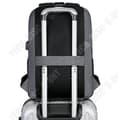 Miniatyrbild 4 av 4: TD® 15-tums ryggsäck för bärbar dator med USB-laddningsport Ryggsäck Vattentät ryggsäck för män (grå)