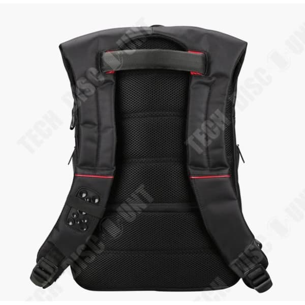 TD® Kingsons 15,6” lyxig Notebook-ryggsäck svart rese extern USB-laddning för män