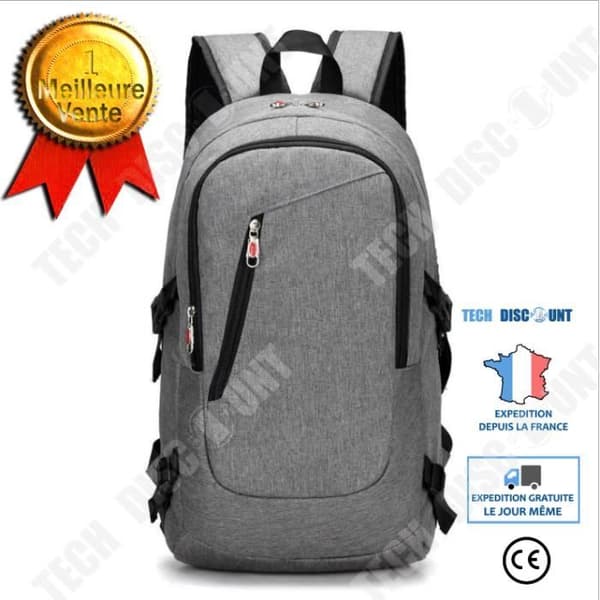 TD® Laptop Ryggsäck Fodral med Anti-Shock USB-uttag 48*26*13CM