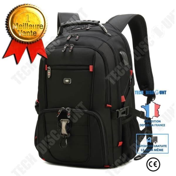 TD® Black Logo Ryggsäck PC/MAC/16'' - Svart
