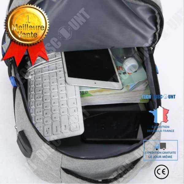TD® Laptop Ryggsäck 17,3 tum Vattentät Laptop Väska Ryggsäckar med stor kapacitet Reseryggsäck med laddning