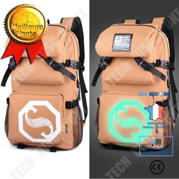 Ryggsäck - TD® - Dator - Oxford-tyg - 32cm x 16cm x 44cm - Gul
