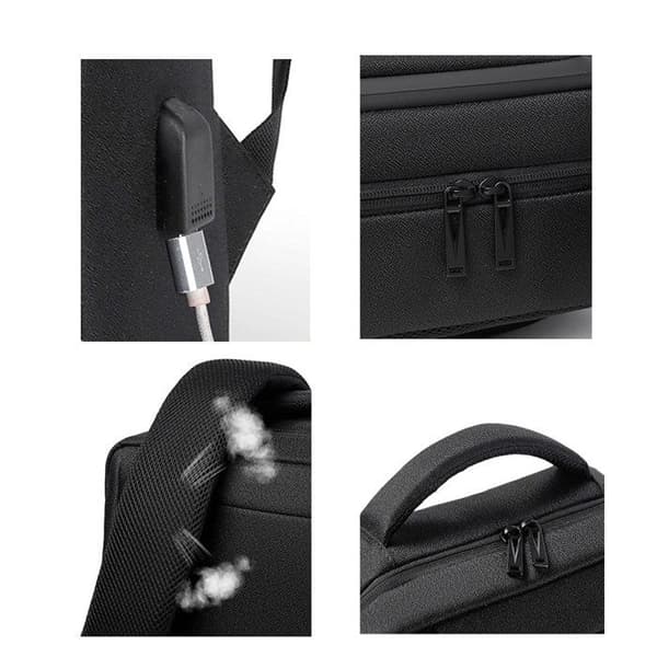 TD® datorryggsäck 31*15*43cm Bekvämt och andningsbart Vattentätt tyg