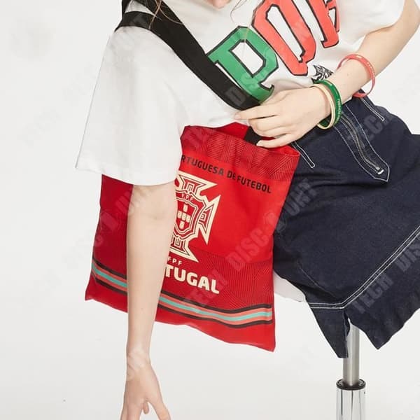TD® Portugal Tote Bag European Cup Canvas Bag Cristiano Ronaldo Portugal Landslagsfans Perifera presenter
