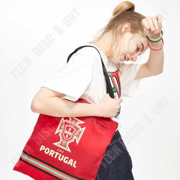 TD® Portugal Tote Bag European Cup Canvas Bag Cristiano Ronaldo Portugal Landslagsfans Perifera presenter