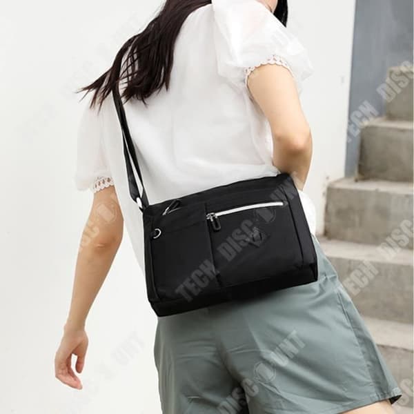 TD® Fashion Simple One Shoulder Messenger Bag Stor kapacitet Ryggsäck Mångsidig nylonryggsäck Vattentät canvasväska