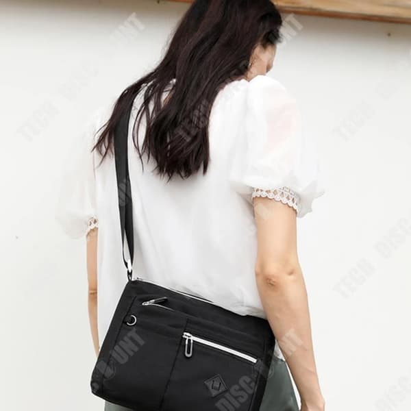 TD® Fashion Simple One Shoulder Messenger Bag Stor kapacitet Ryggsäck Mångsidig nylonryggsäck Vattentät canvasväska