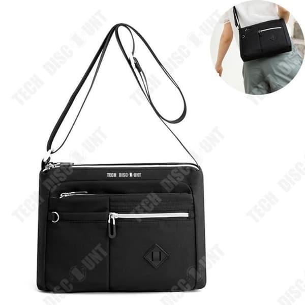 TD® Fashion Simple One Shoulder Messenger Bag Stor kapacitet Ryggsäck Mångsidig nylonryggsäck Vattentät canvasväska