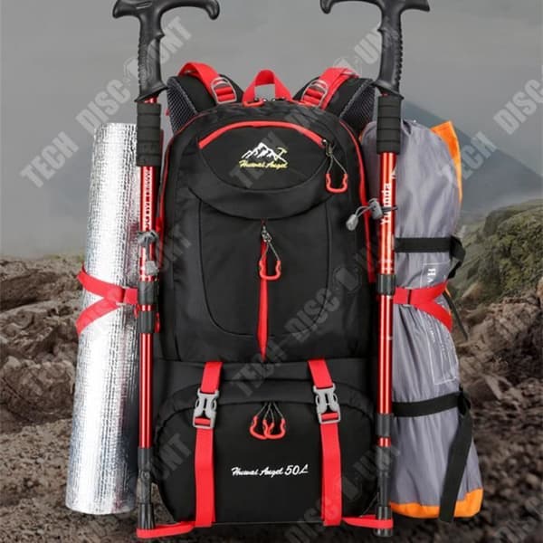 TD® Outdoor bergsklättringsväska camping vattentät sportryggsäck 50L vandringsryggsäck stor kapacitet ryggsäck