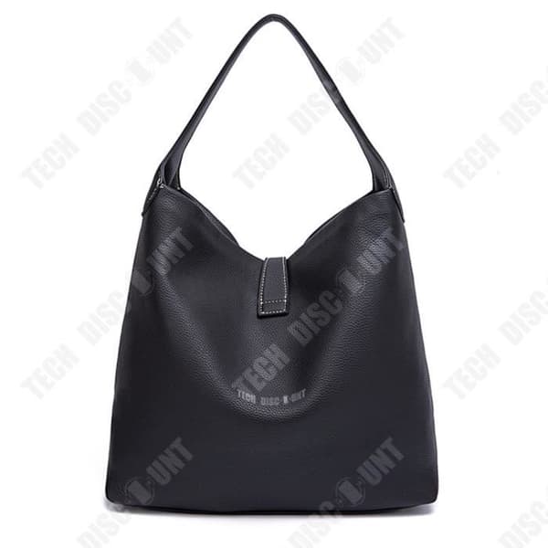 TD® Bärbar Retro Dumpling Ryggsäck Grain Pebble Pattern One Shoulder Underarm Väska Stor kapacitet PU-väska dam