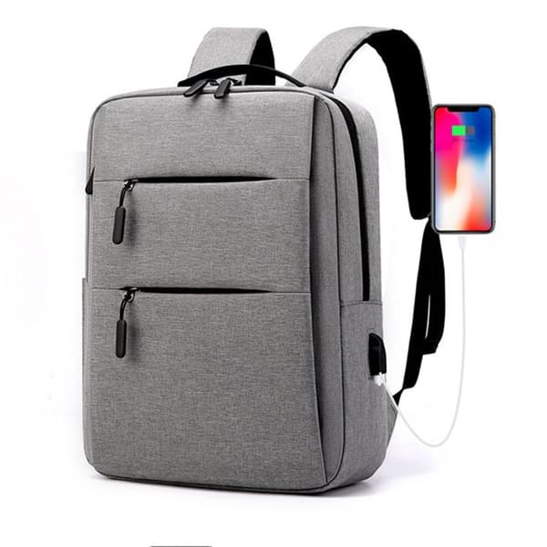 Ryggsäck - TD - 30x14x40cm - USB-laddning - Stor kapacitet - Svart