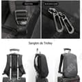 Miniatyrbild 3 av 4: TD® Creative Stöldskyddsryggsäck i nylon, USB-uppladdningsbar ryggsäck för män, Dagsäck för mellan- och högskoleryggsäck