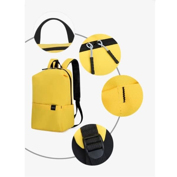 sac a dos ryggsäck kvinna man barn gul tonåring college 38cm 16L jobb sportdator 13-14 tum skolresor