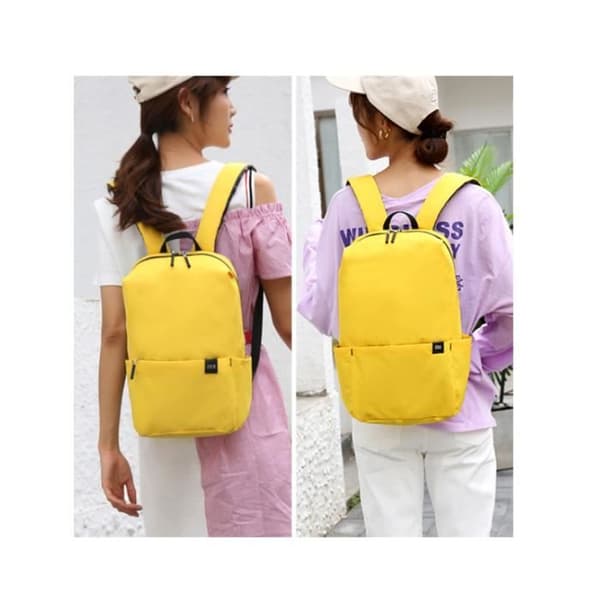 sac a dos ryggsäck kvinna man barn gul tonåring college 38cm 16L jobb sportdator 13-14 tum skolresor