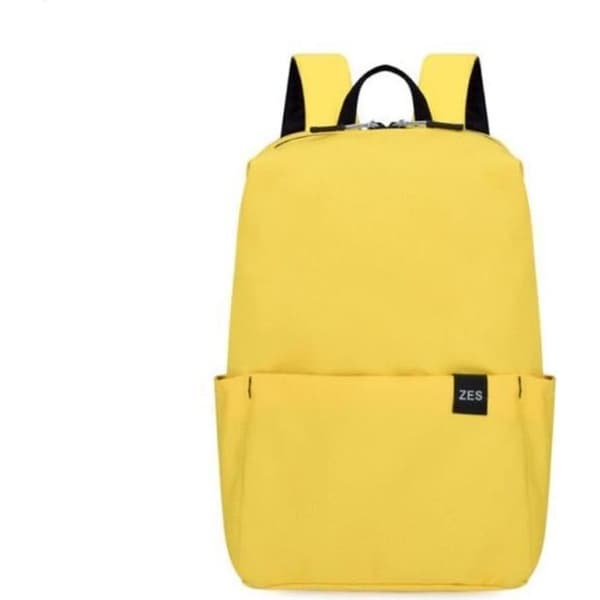 sac a dos ryggsäck kvinna man barn gul tonåring college 38cm 16L jobb sportdator 13-14 tum skolresor