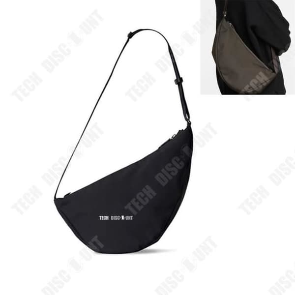 TD® nylon canvas fanny pack fritids armhåla väska halvmåne väska Messenger bag samma stil för män och kvinnor