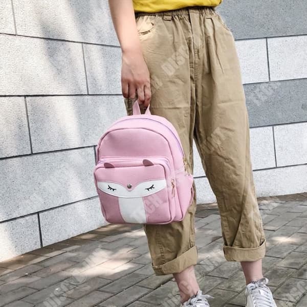 TD® Kvinnors Little Fox Ryggsäck Skolväska Personlig och fashionabel Trendig Mångsidig